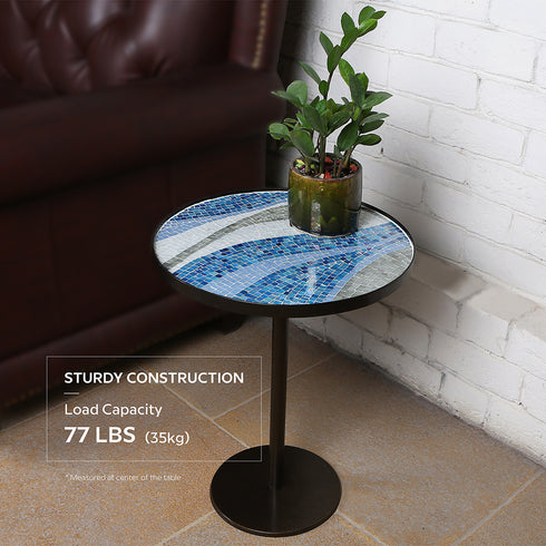 Glass Mosaic Accent Table